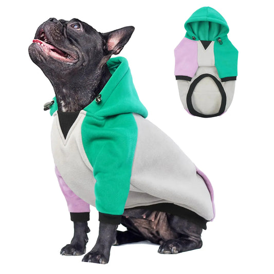 OUOBOB Dog Hoodie French Bulldog