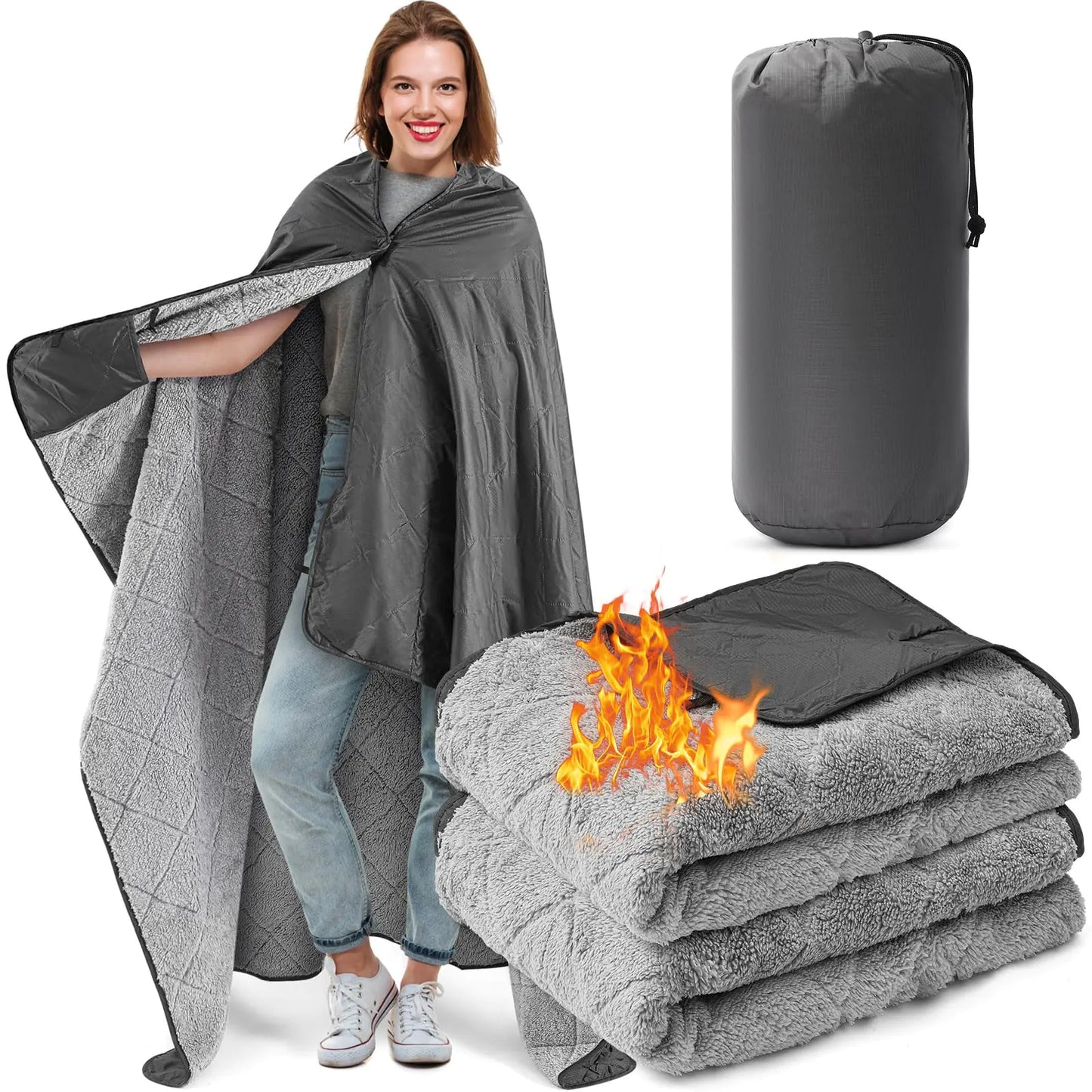 Waterproof Sherpa Outdoor Blanket