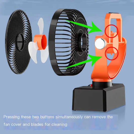 New Outdoor Camping Fan with Timer and Light