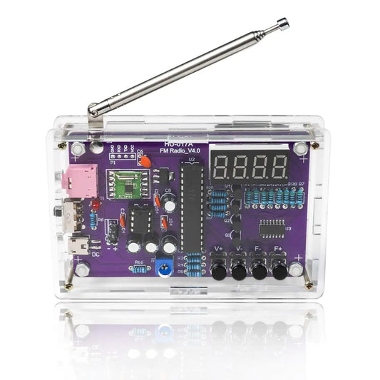 FM Radio Kit Soldering Practice Kit DIY Electronic Kits Radio DIY Kit Digital DIY Soldering Project Kit ISolderStore