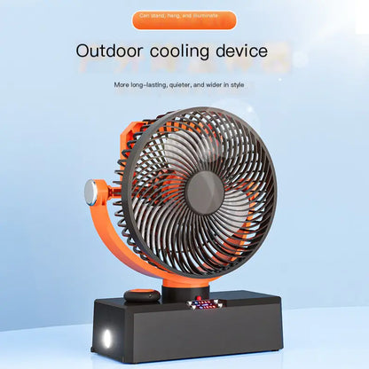 New Outdoor Camping Fan with Timer and Light